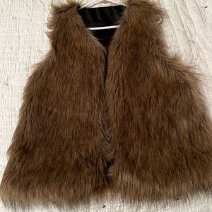 Faux fur vest